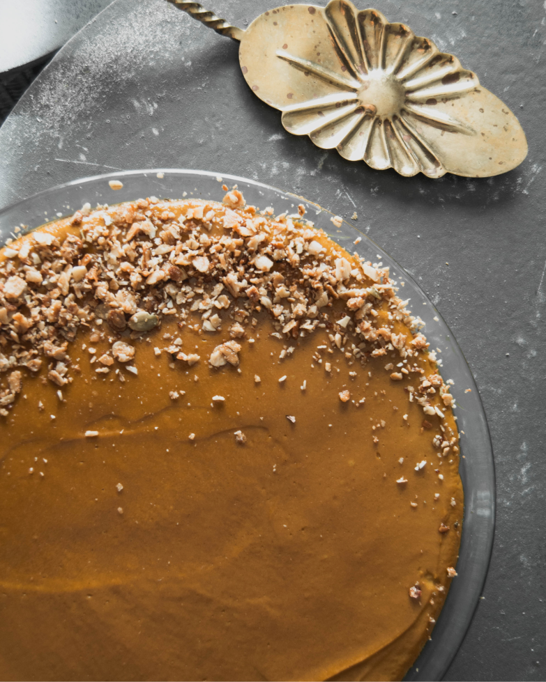 Jamie's Farm New York Sweet Potato Bourbon Pie Holiday Recipe - Granola