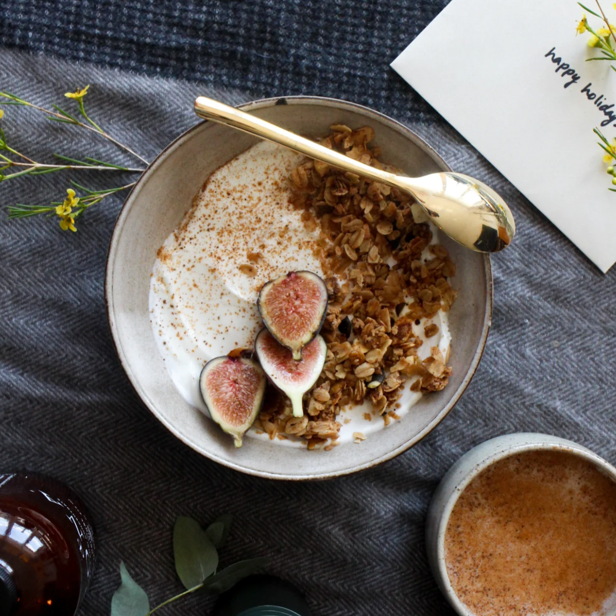 Dona Chai with Jamie's Farm Ghee Granola