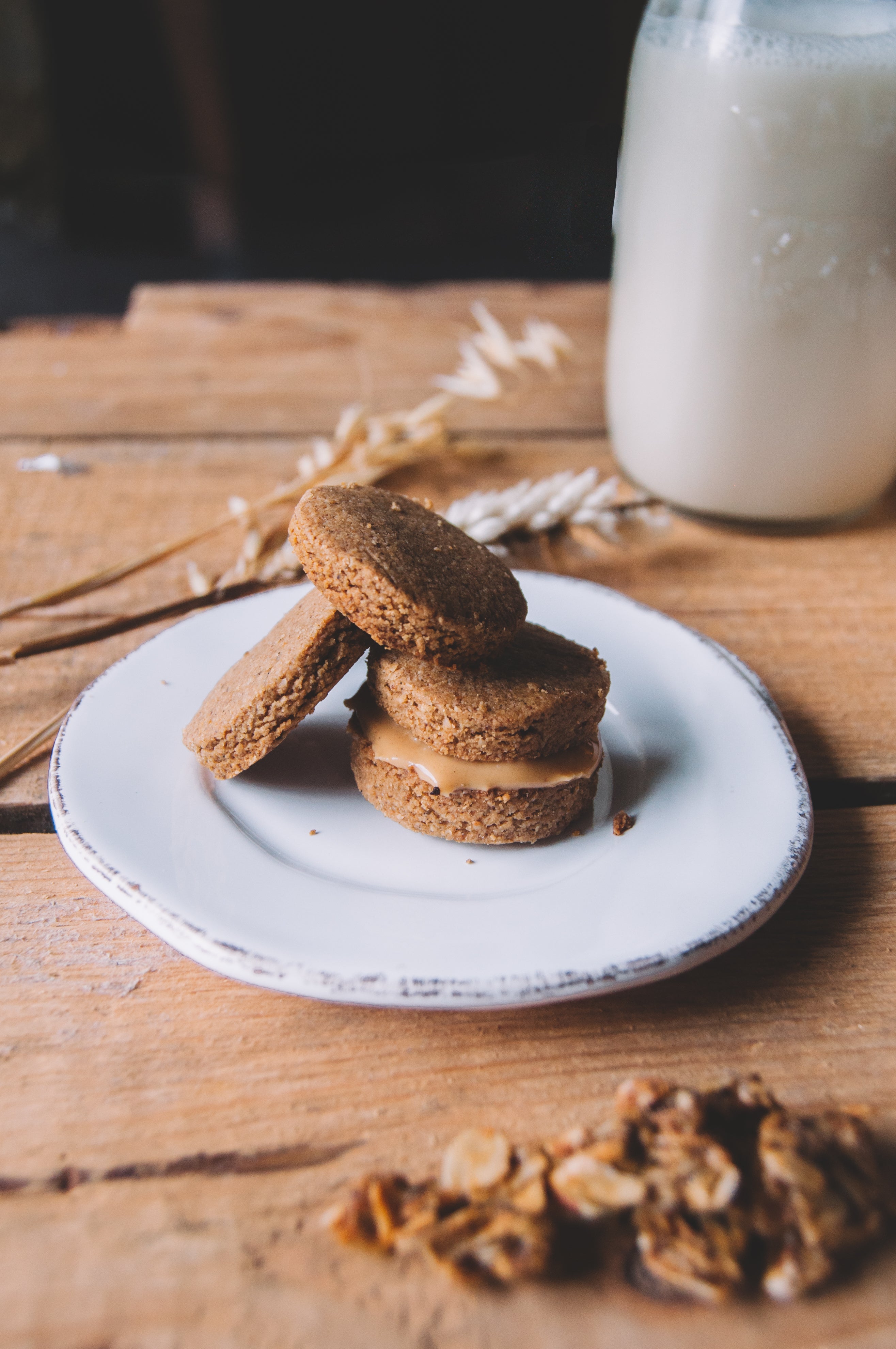 one ingredient shortbread oatmeal cookies bumble & butter ghee butter recipe homemade baking gluten free