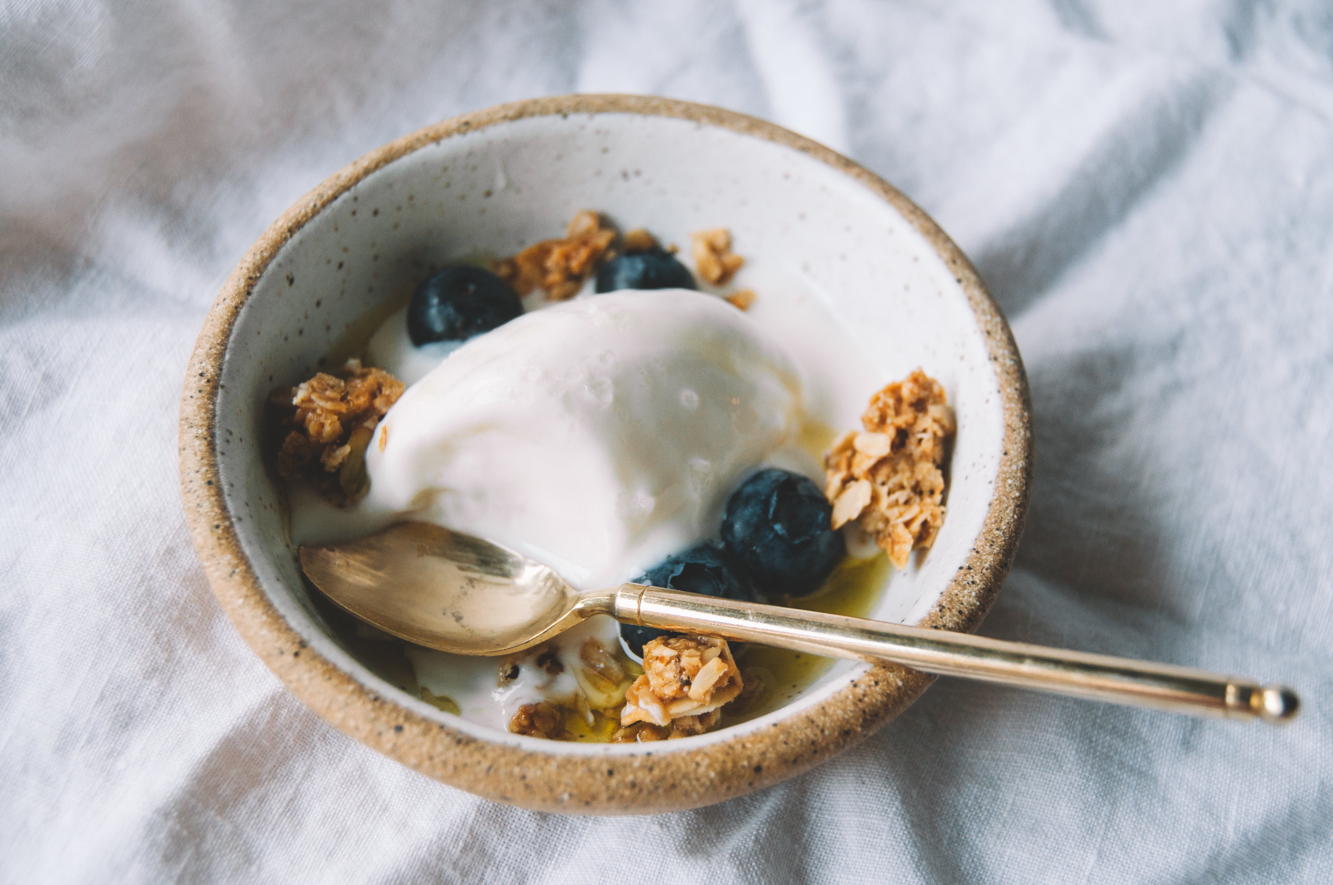 Jamie's Farm Granola - Rosemary with Zante Currants, Gluten-Free, Baked with Grass-fed Ghee, What to do with stale granola - frozen yogurt ice cream summer recipe honey sea salt olive oil