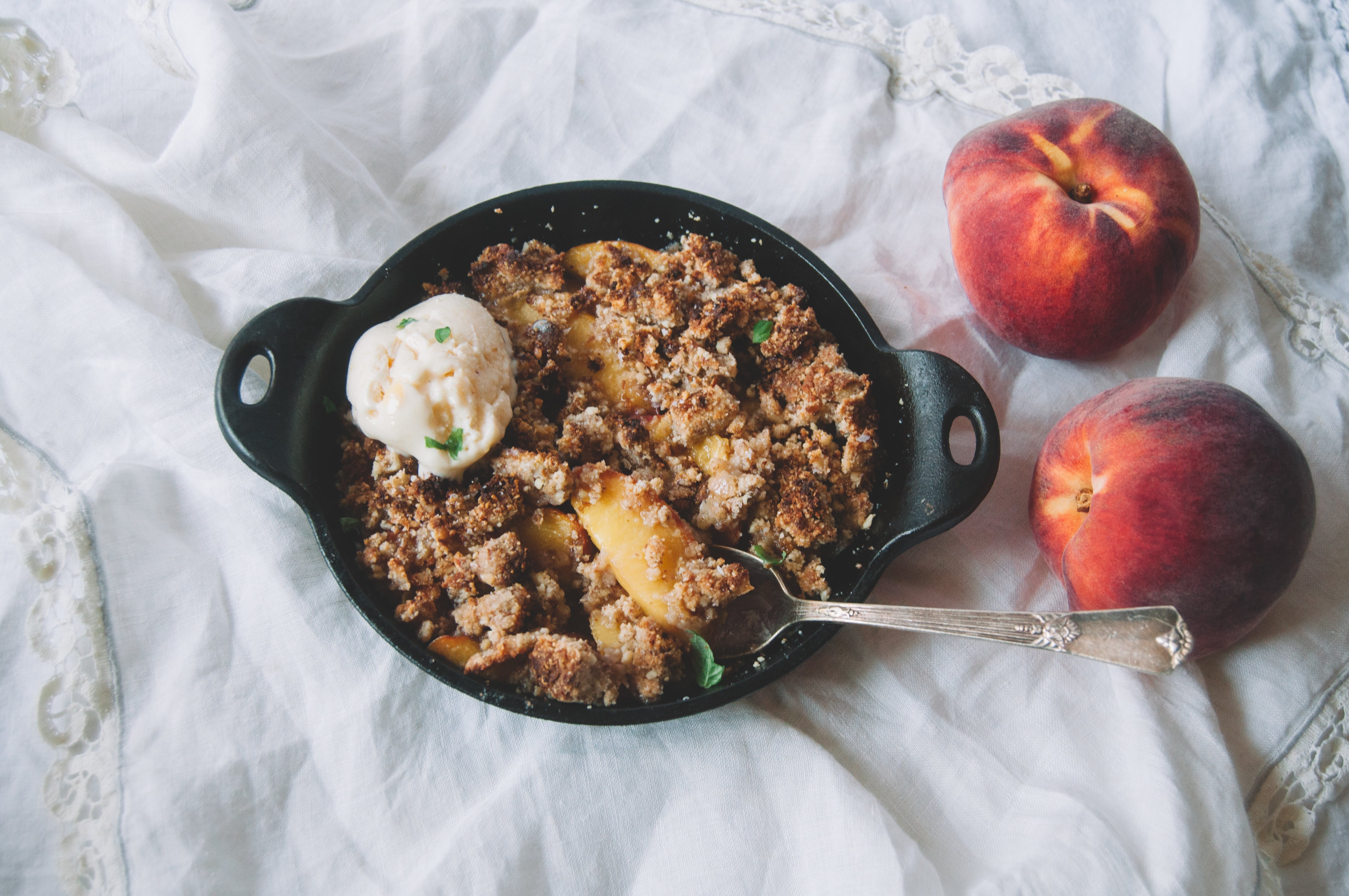 Peach Cobbler with Granola Topping
