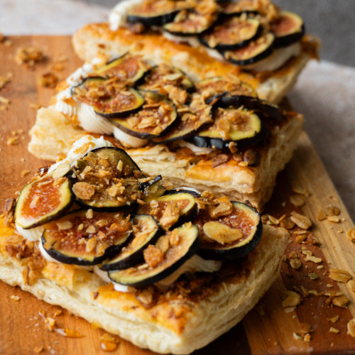 Rosemary Currant Puff Pastry with Figs & Goat Cheese