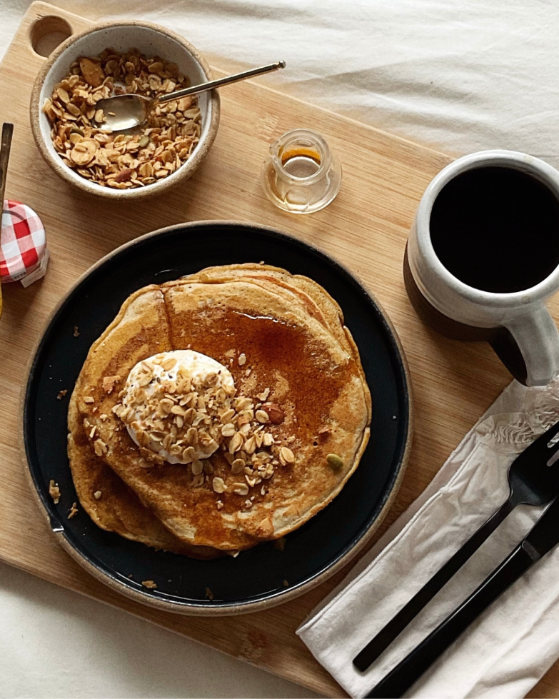 Whole Wheat Sourdough Pancakes