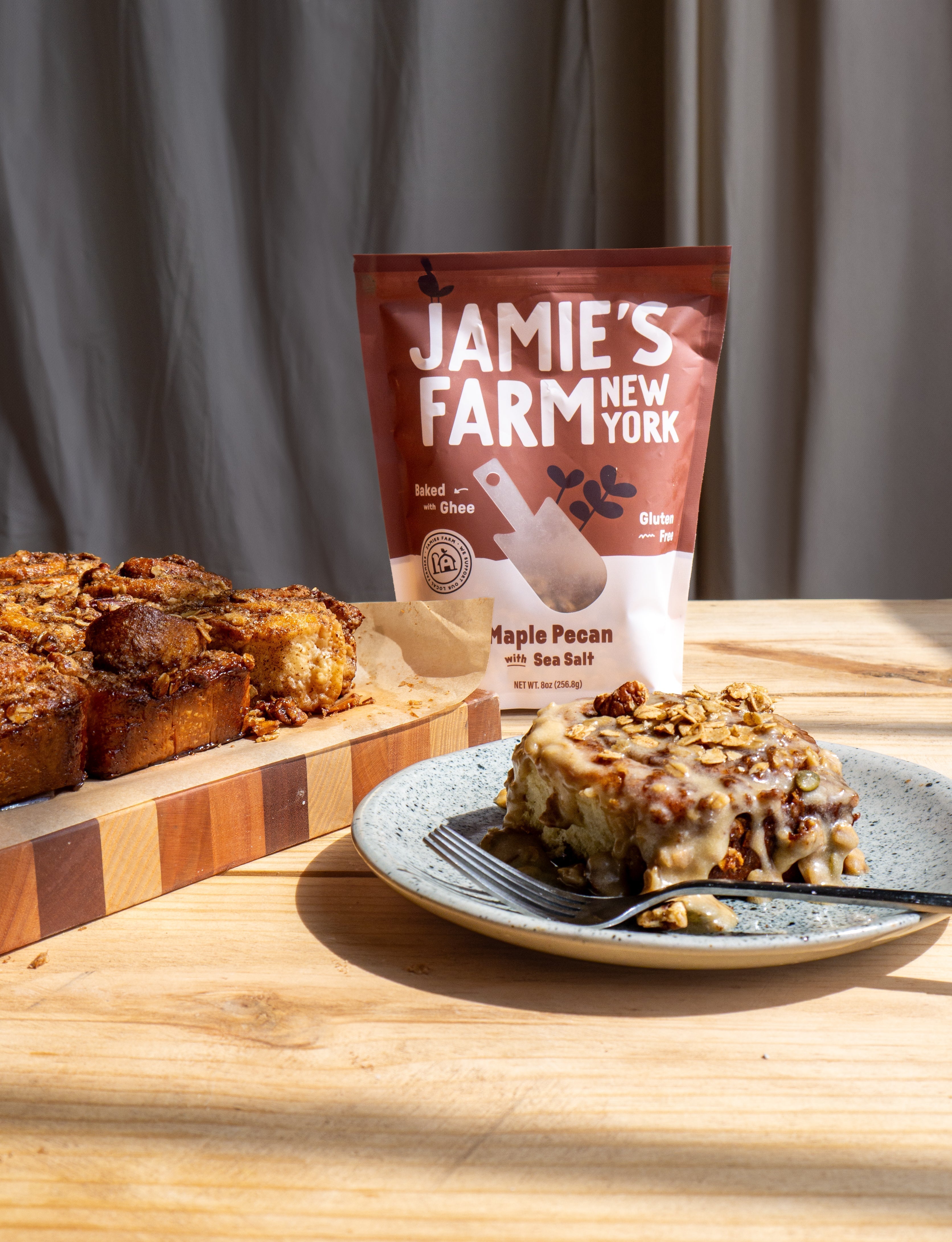 Maple Pecan Granola Sticky Buns