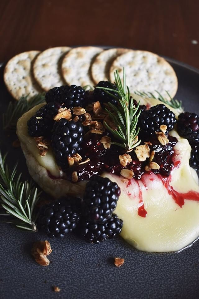 Baked Brie Recipe with Vanilla Bean Granola