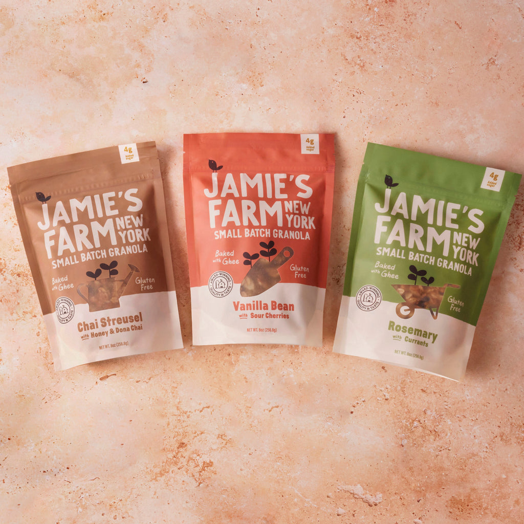 Jamie's Farm Granola Trio - Vanilla Bean, Chai Streusel, and Rosemary Currant