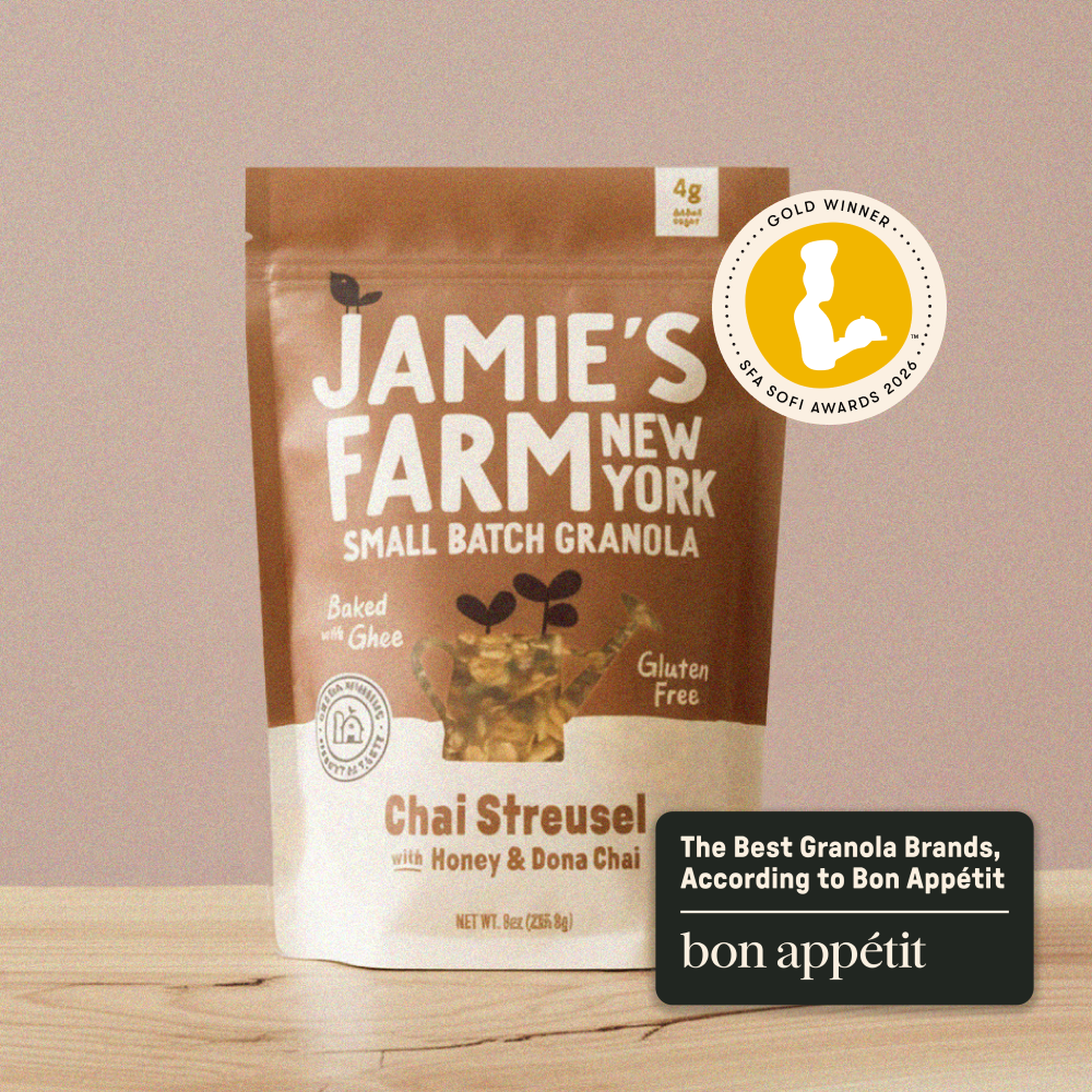 Chai Streusel Granola with Honey