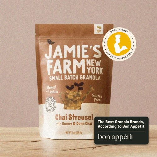 Chai Streusel Granola with Honey