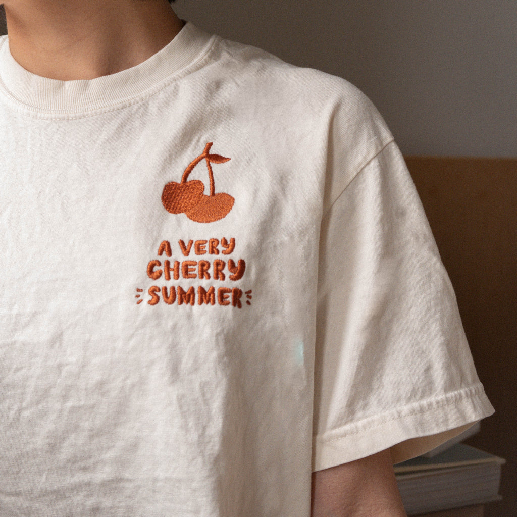 A Very Cherry Summer Embroidered T-Shirt