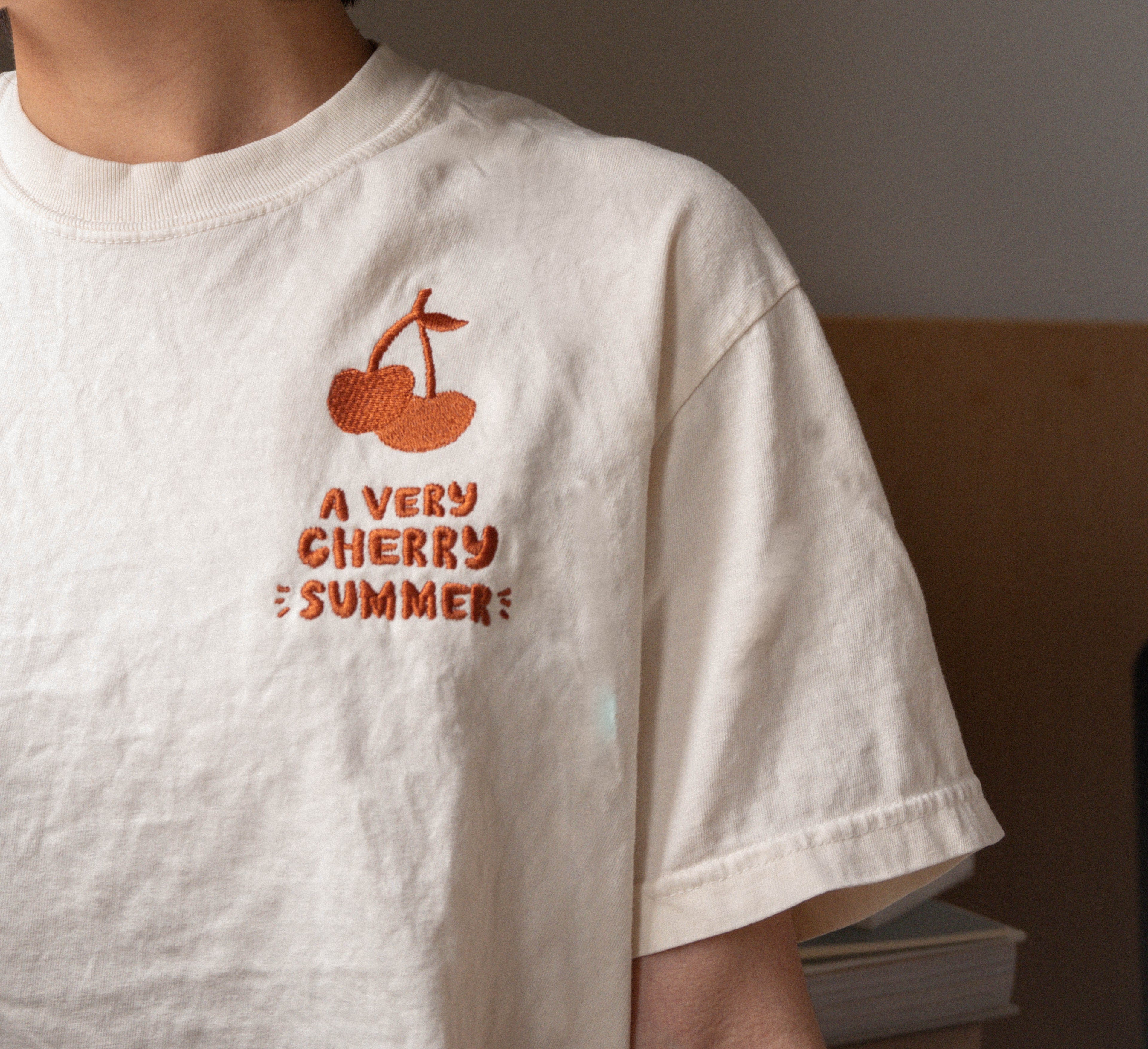 A Very Cherry Summer Embroidered T-Shirt