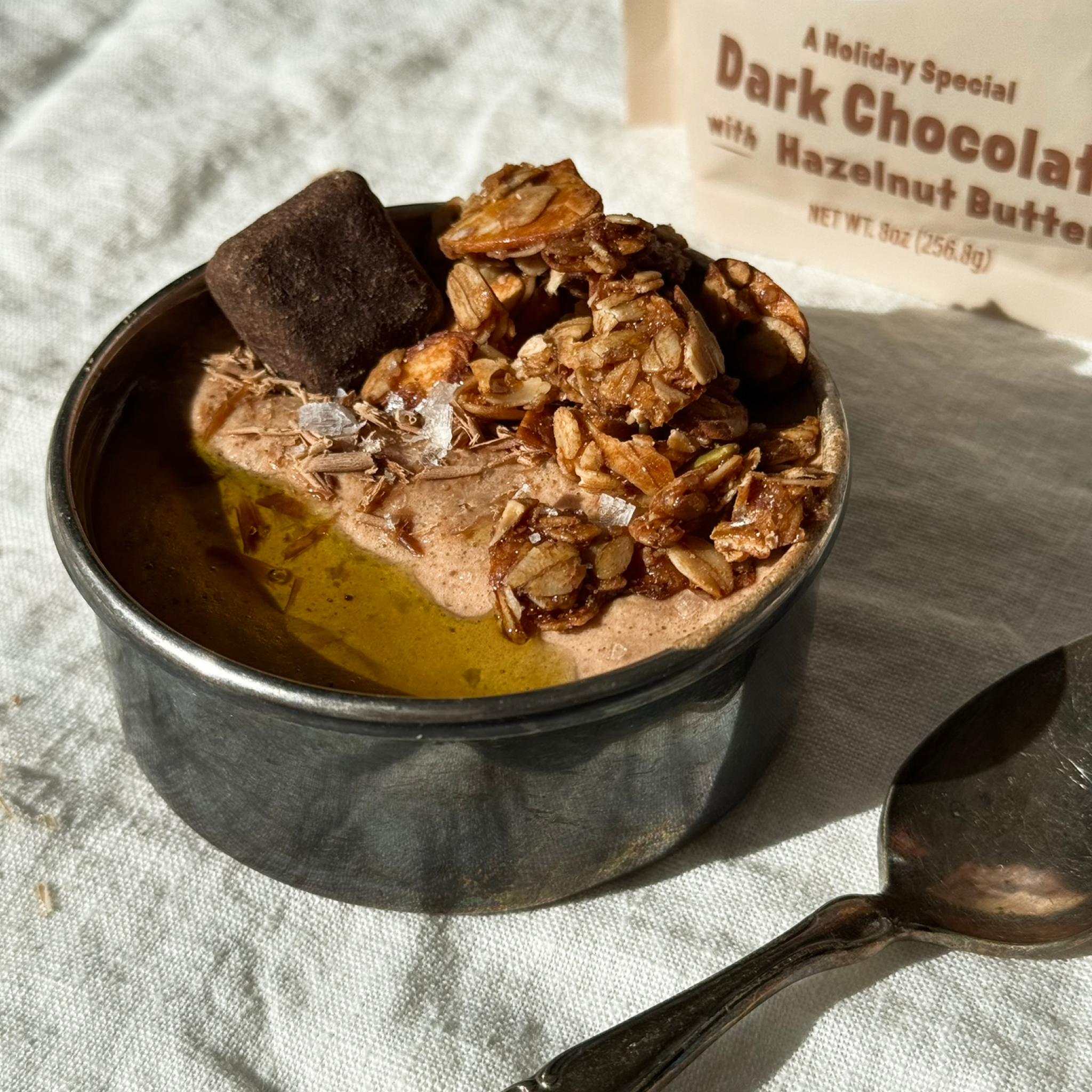Dark Chocolate with Hazelnut Butter