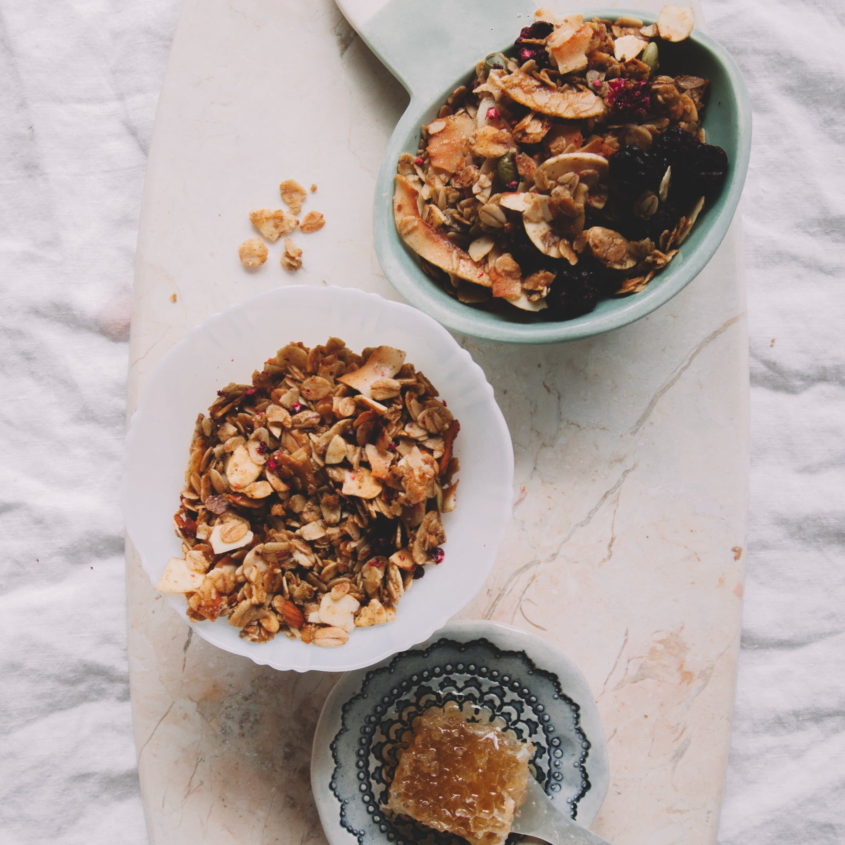 Lemon Verbena with Blueberries Granola