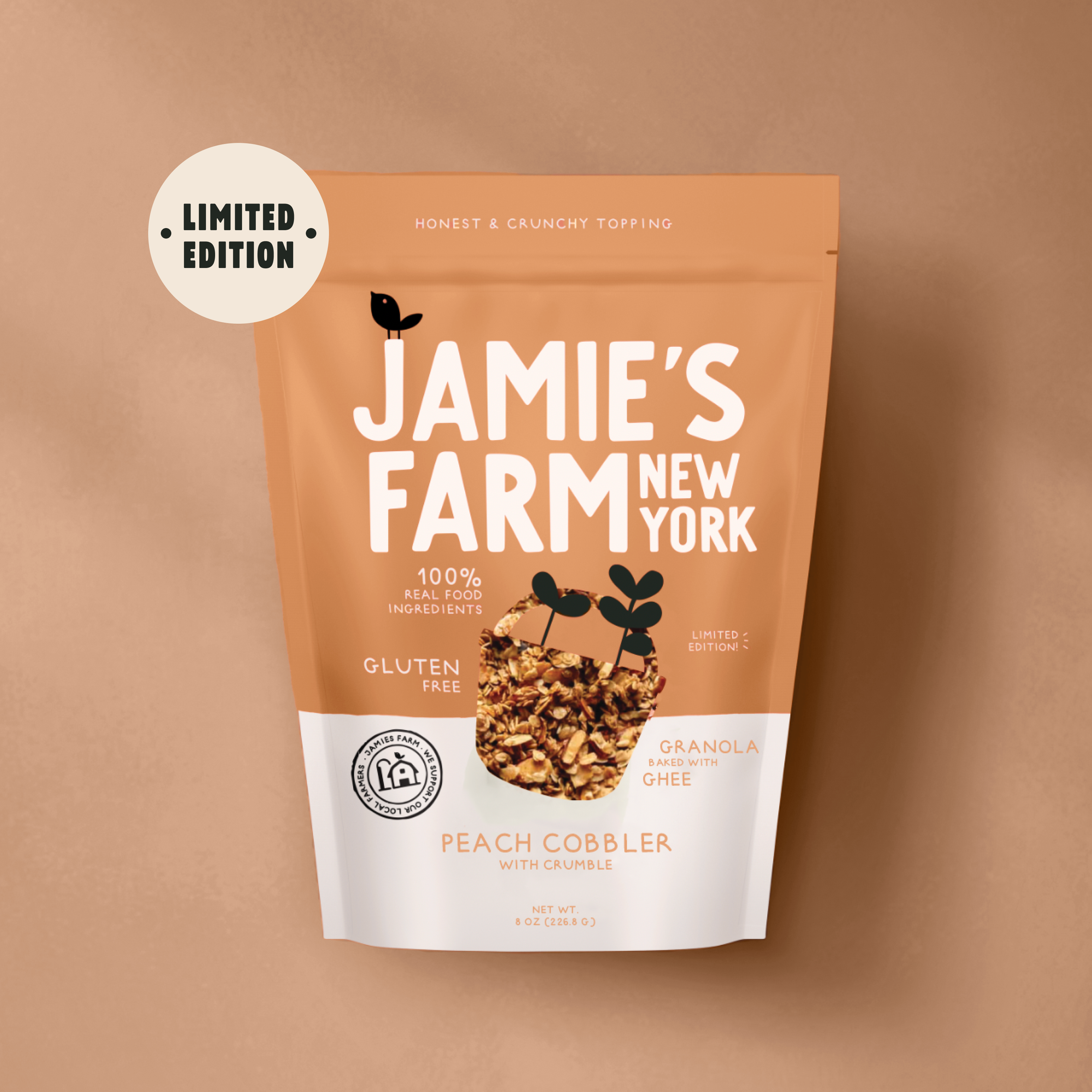 8lb Bulk Peach Granola with White Chocolate