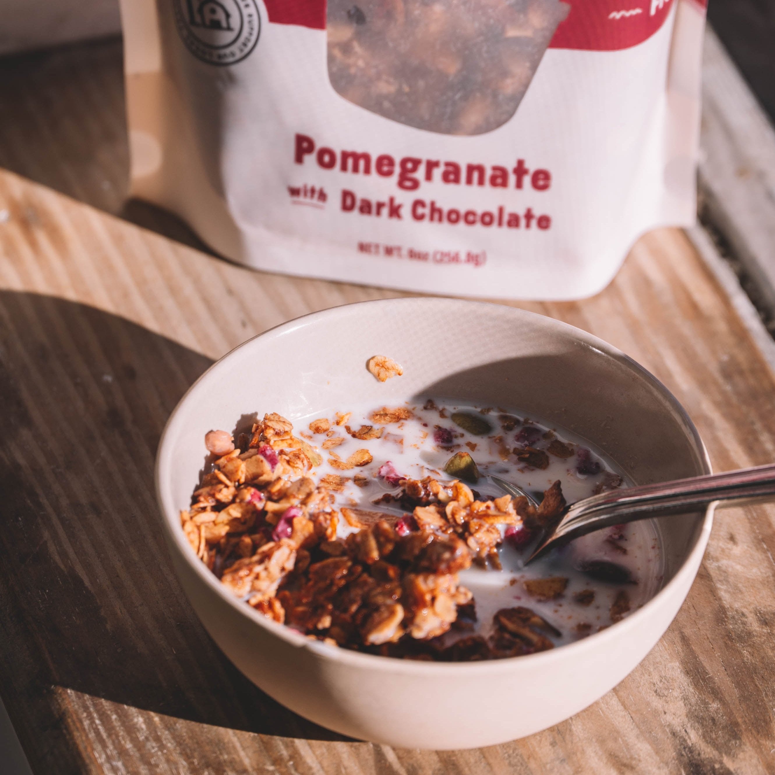 Pomegranate Granola with Dark Chocolate