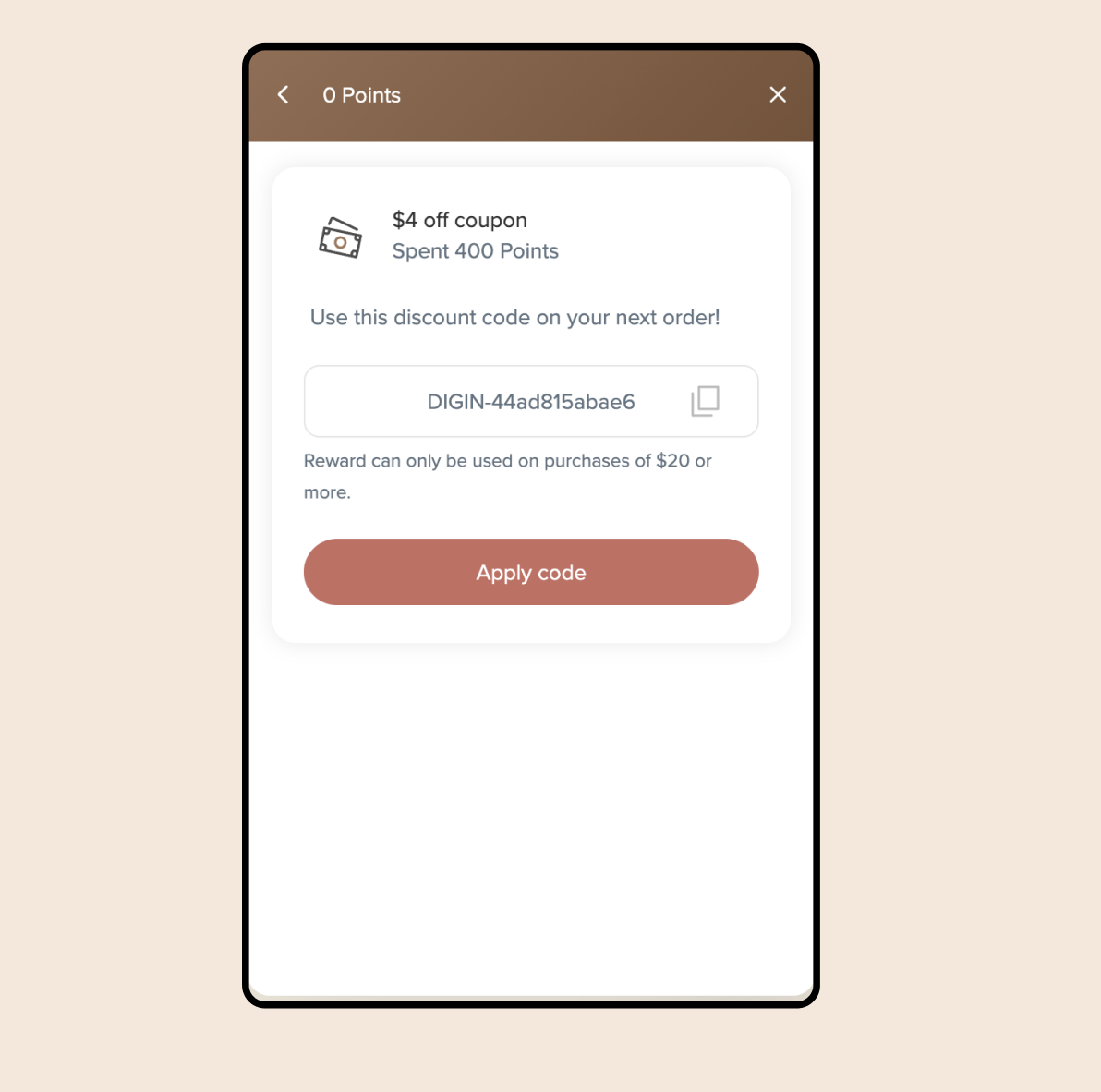 Launch your rewards panel