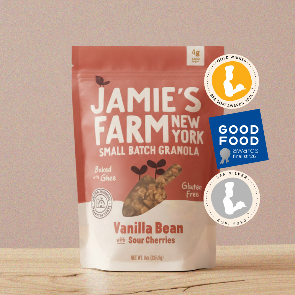 Vanilla Bean Granola with Sour Cherries