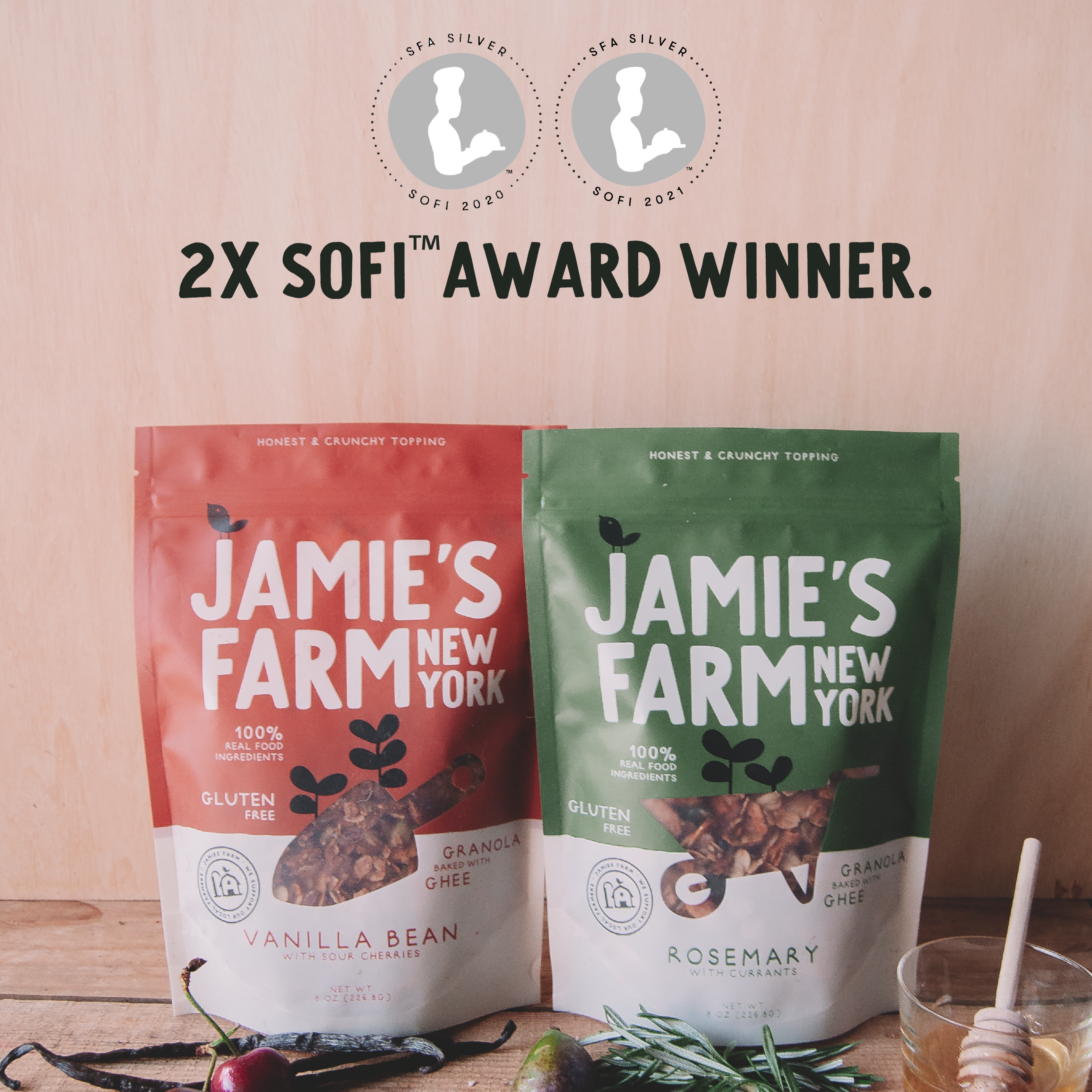 Jamie's Farm New York Granola | sofi Award-winning, Gluten-Free, the best granola ever